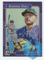 2021 Donruss Optic Diamond Kings #29 Trevor Story Holo Prizm - Colorado Rockies